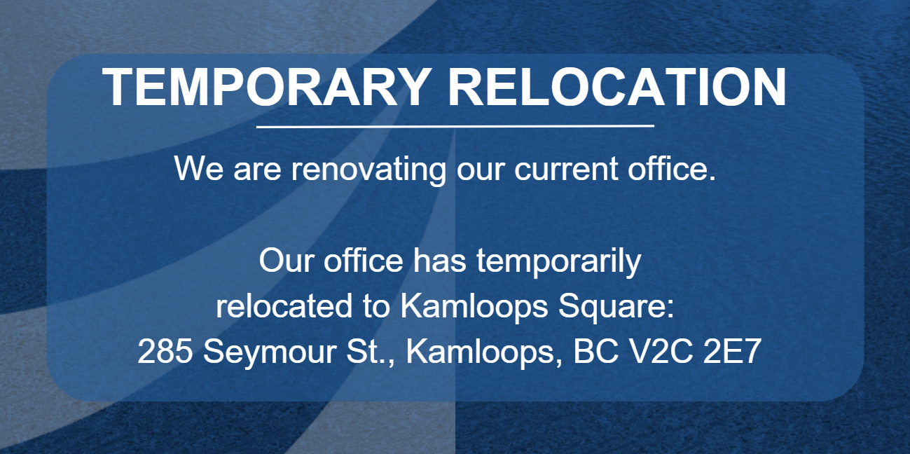 We are moving temporarily for renovations to 285 Seymour Street on July 5 2024